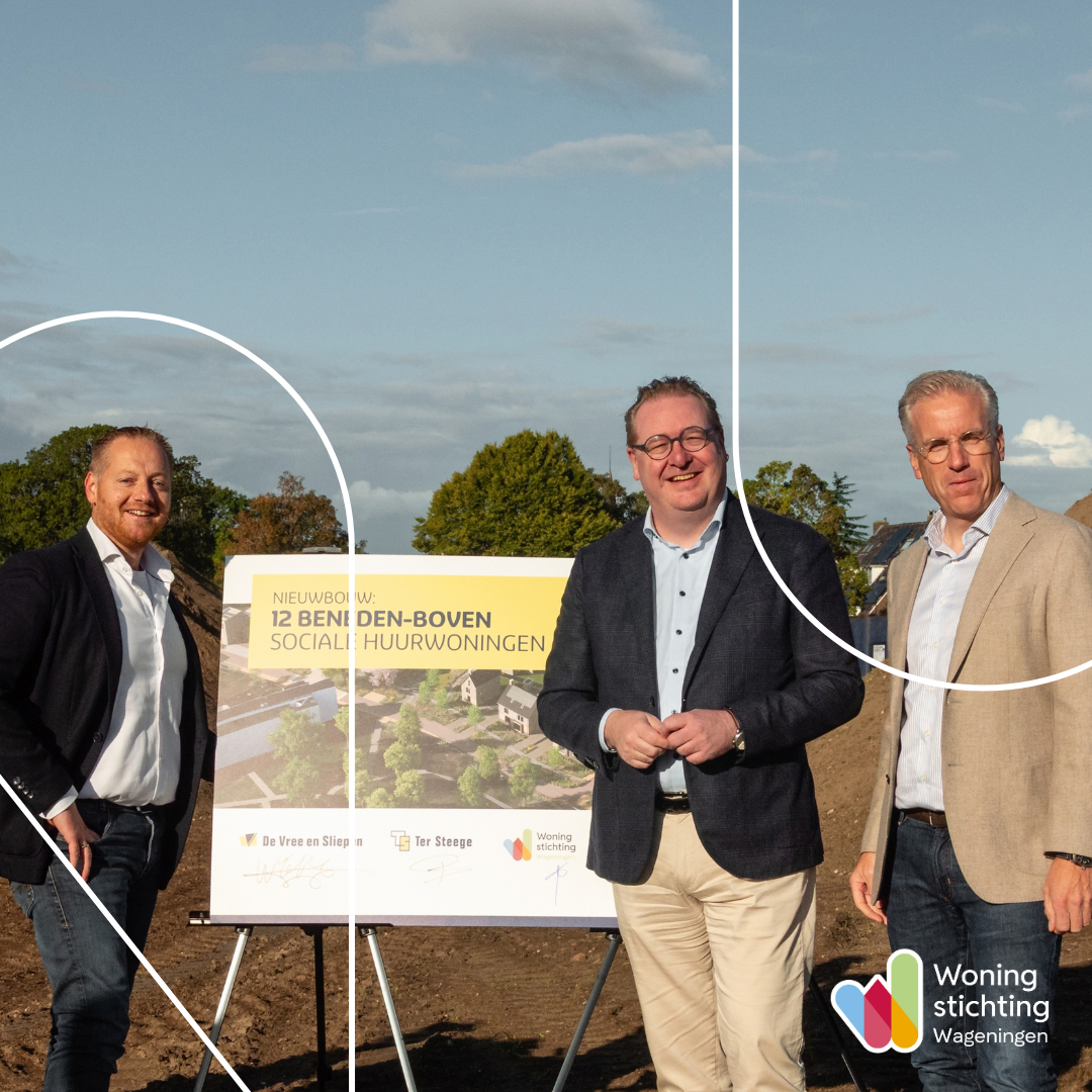 Handtekeningen gezet voor 12 sociale huurwoningen in De Drie va n Dreijen